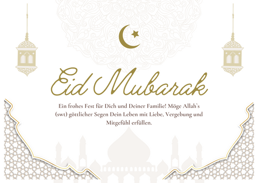 Eid Mubarak - Grußkarte